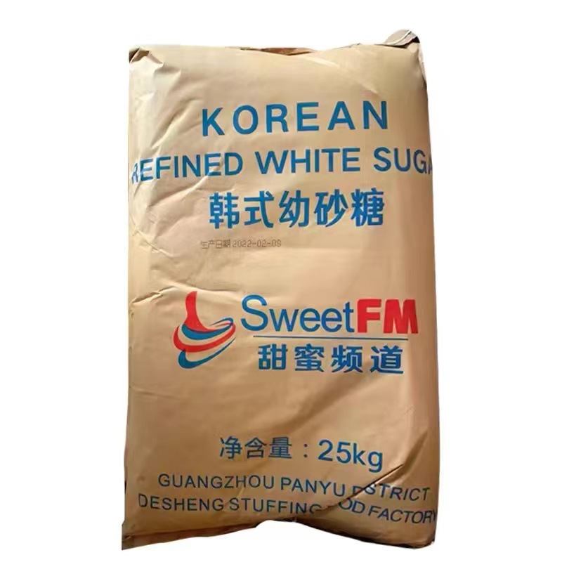 韩国幼砂糖c j可选烘焙原料专用细砂糖韩国超细白砂糖 30kg原装