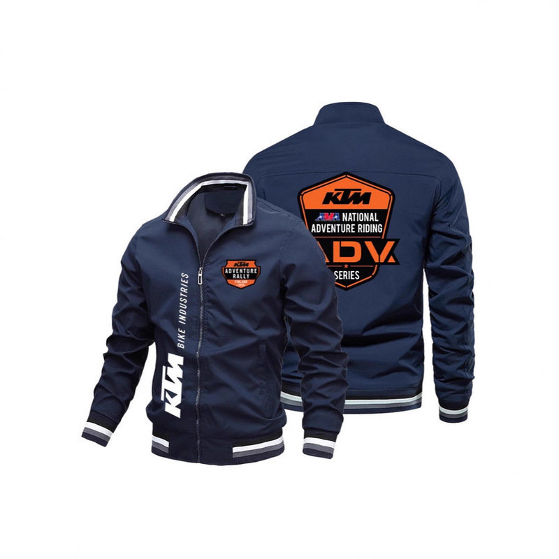 Cross-Border Ktm Motorcycle Off-Road Casual Loose Trendy Sports Men's Cardigan Fashion Men's Logo Jacket
