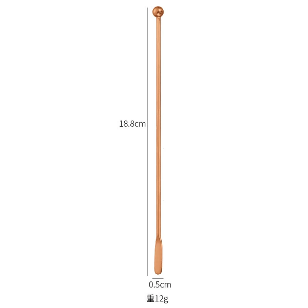 Golden mixing stick, 19cm, pink gold