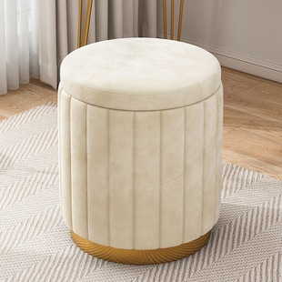 M & Makeup Stool Ins Internet Popular Round Stool Bedroom Modern Simple Storage Makeup Chair Low Stool Dressing Table Stool