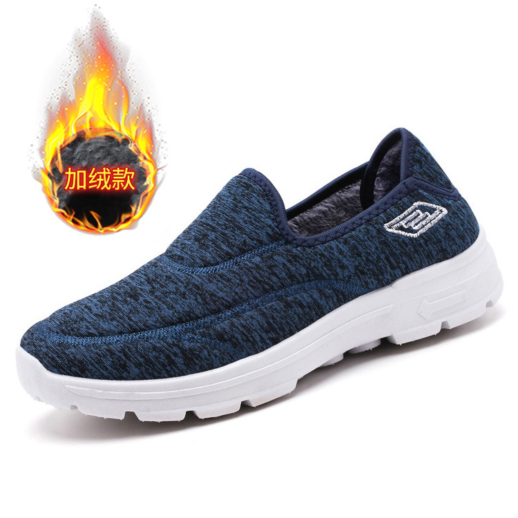 Zapatos de mujer, gran oferta de otoño, zapatos de tela estilo pareja, talla grande, suela gruesa, zapatos casuales transpirables, zapatos sin cordones para caminar para personas de mediana edad y mayores