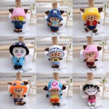 创意海贼王周边乔巴毛绒玩具钥匙扣路飞公仔娃娃玩偶动漫挂件