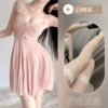 [粉红色+丁字裤+白网袜]
