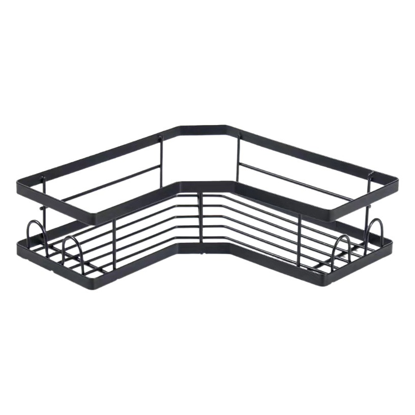 Estante Triangular de Hierro para Baño (Sin Taladro) - Organizador de Artículos de Aseo image 1