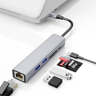 TYPE-C�Uչ�]USB3.0ǧ�׾W��PD���SD��TYPE-C�D���һRJ45�D�Ӿ�