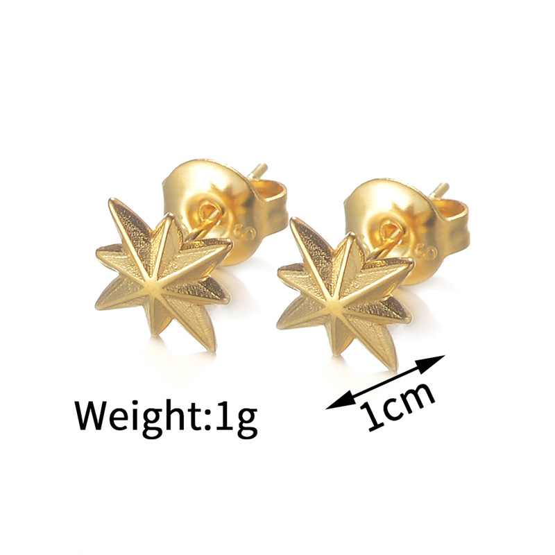 4g Weight PVD Coated Gold Plating Process 201 Stainless Steel Ear Needle Material 18K Real Gold Plated Plating Material Stone-Free Inlay Material Small Stud Earrings Classification 18K Gold Plating Color PVD Coated Real Gold Plated 18K Gold Sun Moon 304 Stainless Steel Vintage Style Classic Style Waterproof Non Tarnish Small Stud Earrings