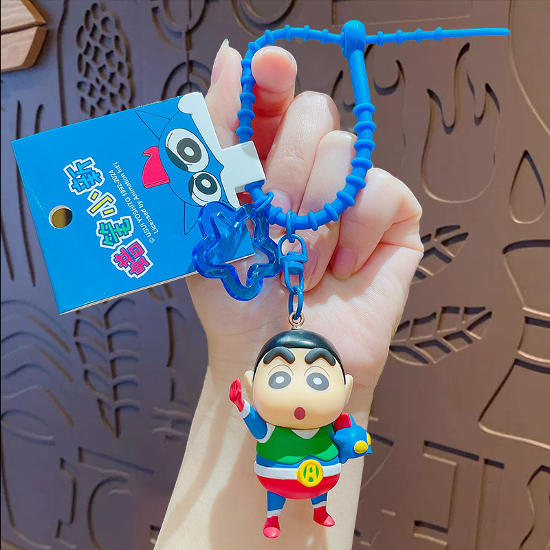 正規版の漫画のクレヨンの小さい新しい公仔のシリーズのキーホルダーのカップルのカバンは自動車のキーチェーンの贈り物の卸売りを飾ります。|undefined