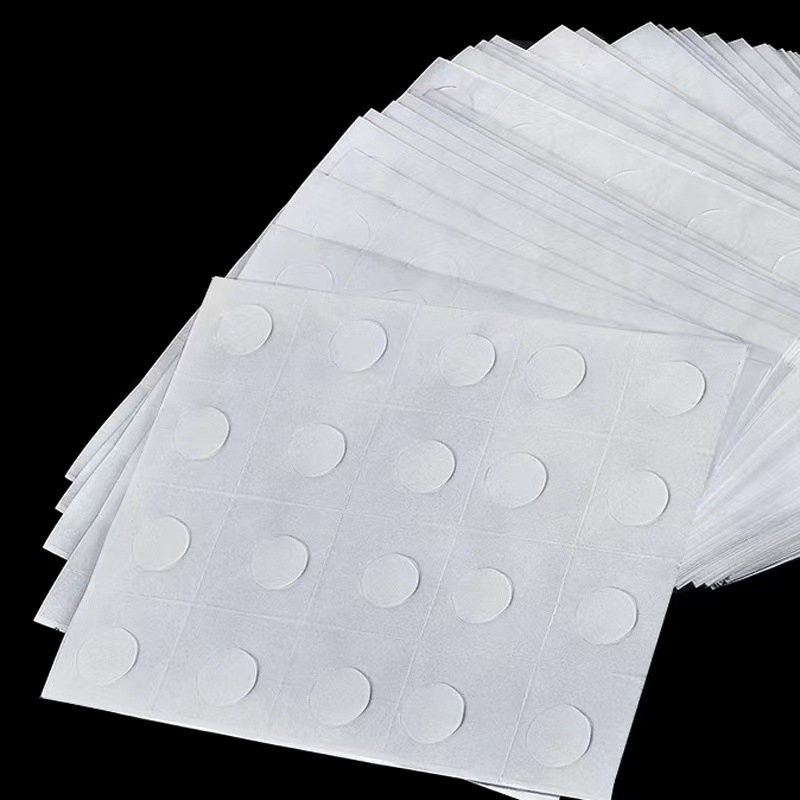 批发圆点胶12粒平张胶点贴儿童DIY粘胶点胶双面胶跨境手帐