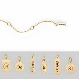 简约时尚DIY供应钛钢吊牌首饰配件 可刻字LOGO配件 时尚DIY配件