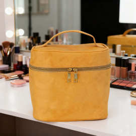 防水杜邦纸化妆品收纳包通勤便携手提拉链包水洗牛皮纸立体化妆包