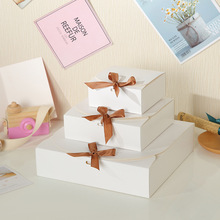 韩版小清新丝带礼品盒正方形创意蝴蝶结伴手礼巧克力糖果包装盒子