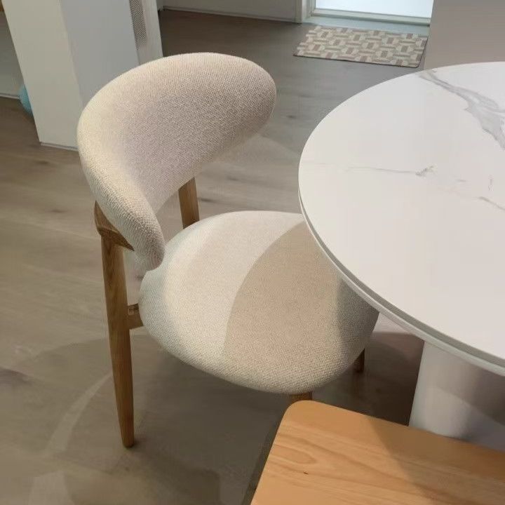Diseñador nórdico silla de comedor italiana silla de cafeteria casera silla de tela casera casual