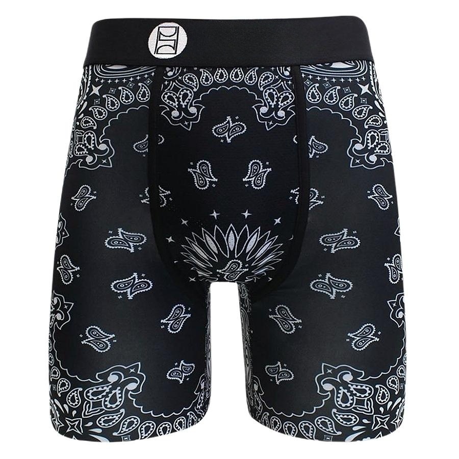 Marca de moda PSD seda de hielo pantalones cortos de poliéster pantalones de playa estampados anime deportes cómodos correr bóxer calzoncillos para hombres