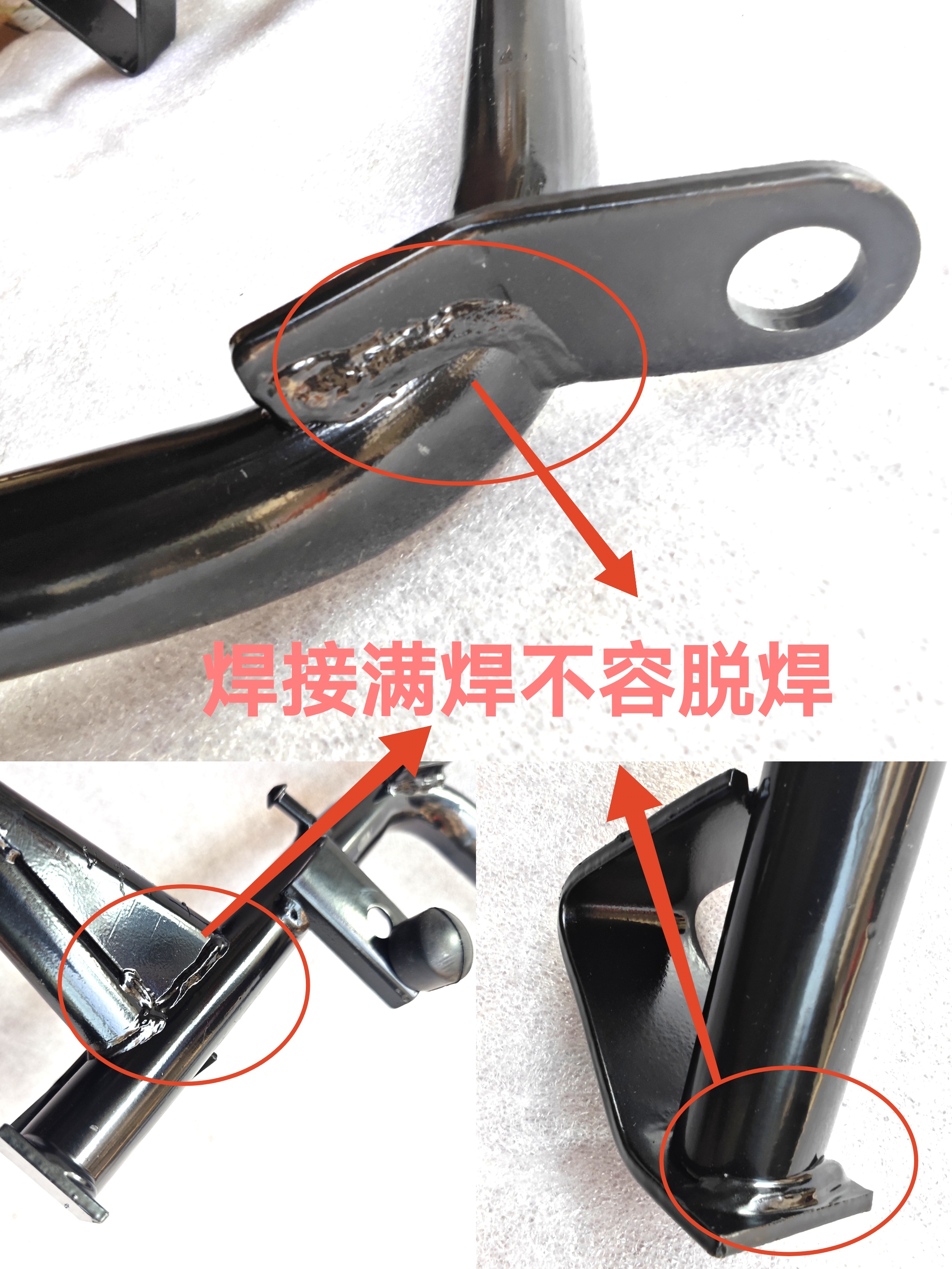 Electric Motorcycle with Double Kickstand, Small Turtle King Electric Scooter with Reinforced Middle Stand, High-Quality Heavy-Duty Modified Load-Bearing Kickstand