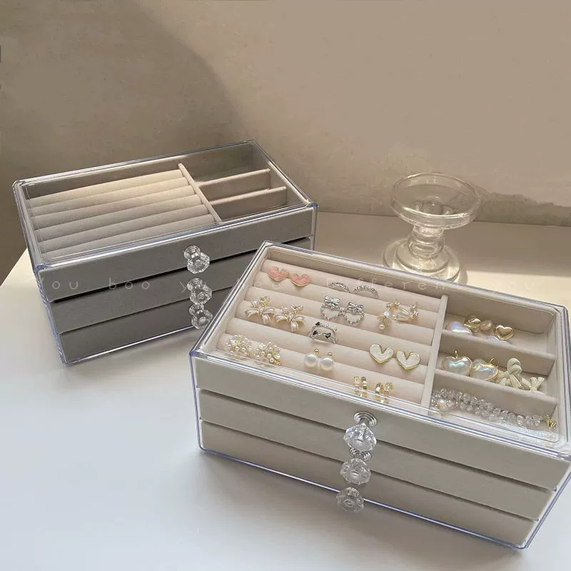 Acrylic storage system, accessory, storage box, earrings, necklace, 2022 collection