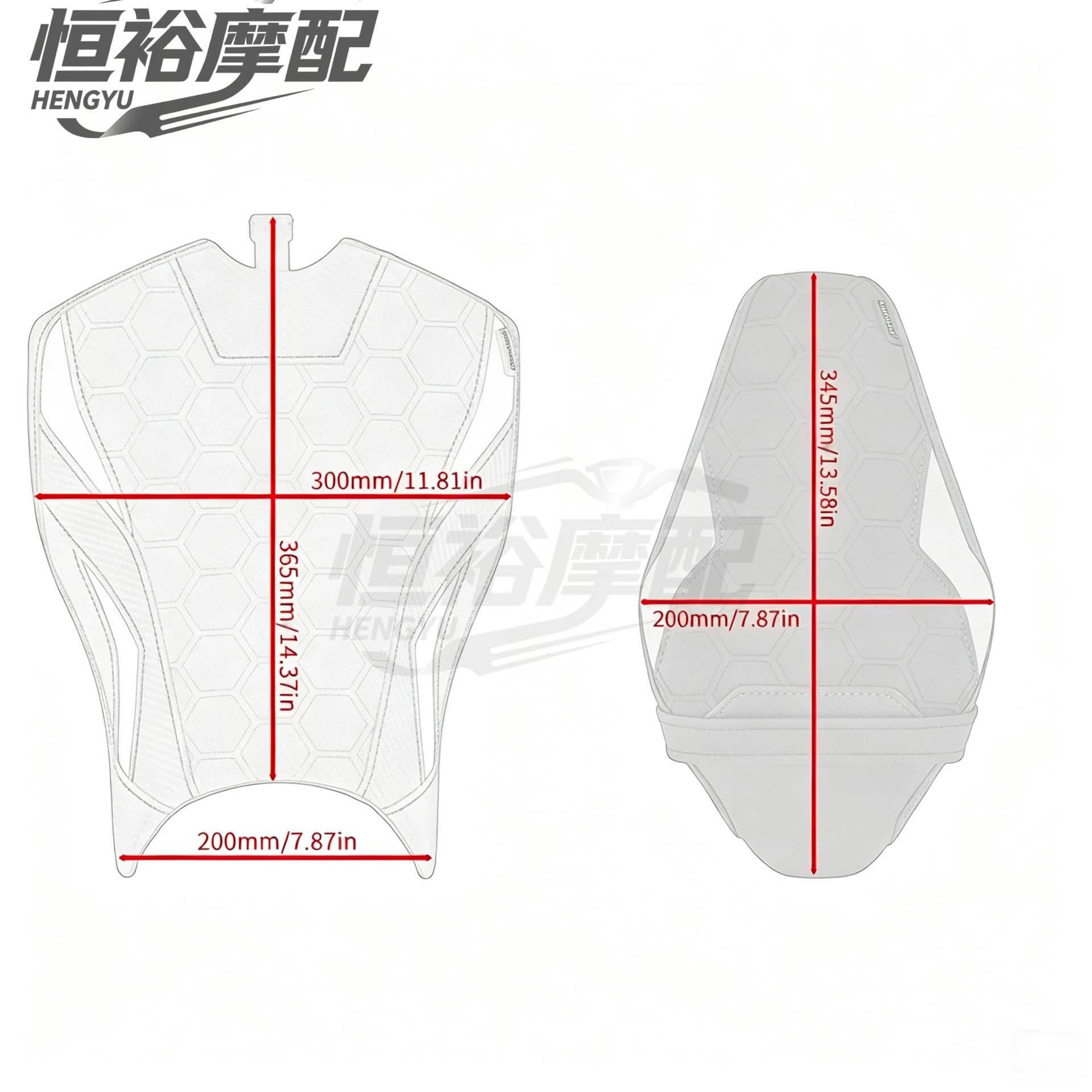 Suitable for the new Kawasaki Z900, these modified front and rear seat pads offer added comfort, enhanced grip, and adjustable height. Comfortable and non-slip seat pads, sizes 25-26