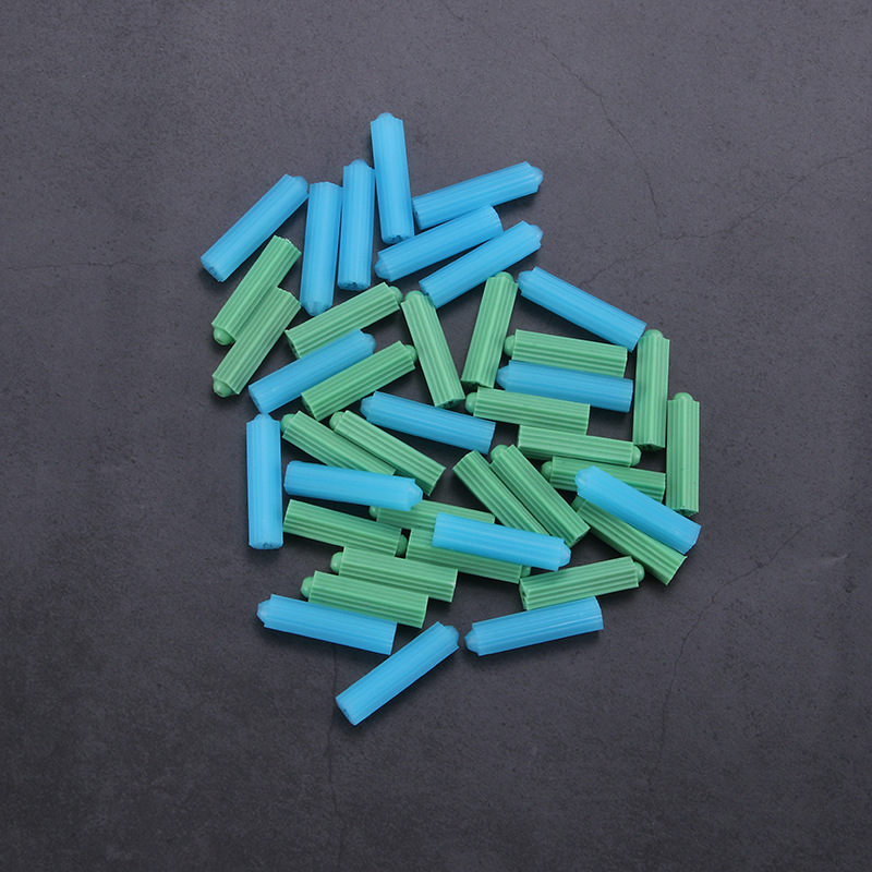 Plastic expansion tube bagged rubber stopper rubber granule screw wholesale Earth brand bulk expansion plug M6M8