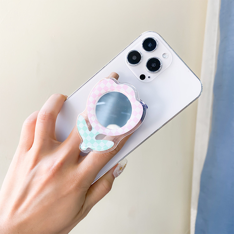 Avocado, Flower Pattern Cute Style Avocado Flower Plastic Cute Universal Mobile Phone Holder