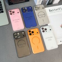 超薄玻璃镜头膜iPhone15promax保护壳苹果15手机壳磨砂透明15pm软