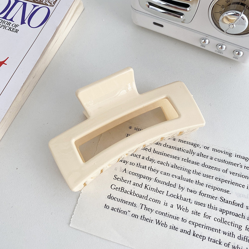 Corea del Sur ins horquilla cuadrada clip de la Cabeza trasera agarre del pelo estilo coreano elegante clip de pelo grande baño updo clip de tiburón