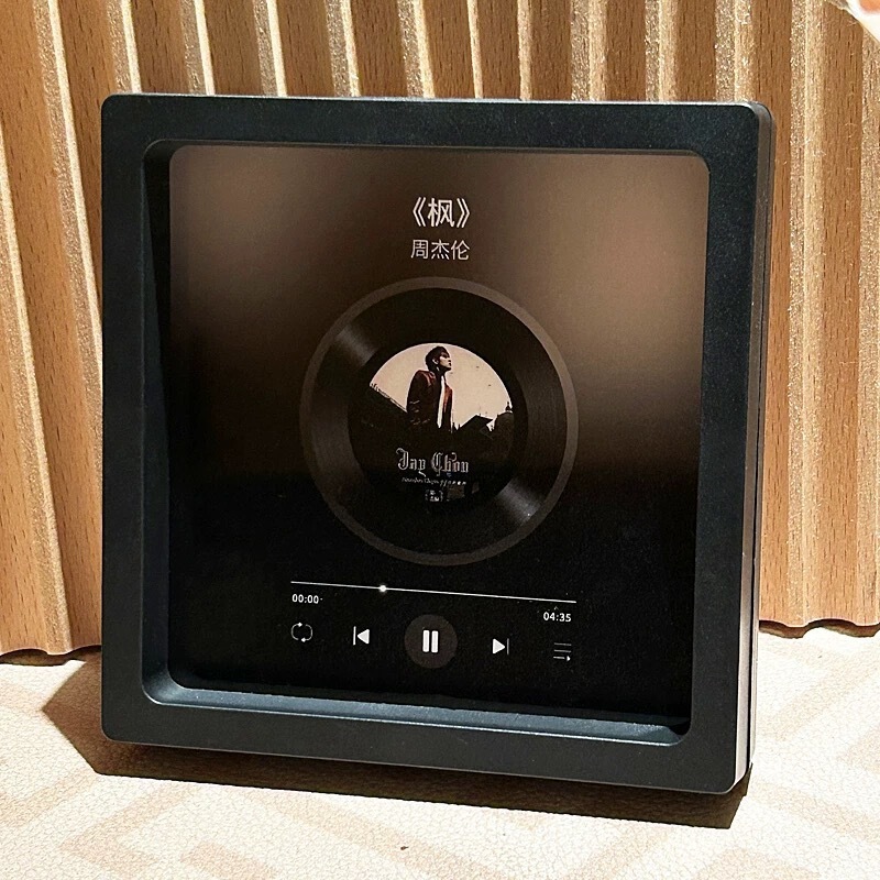 歌う音楽冷蔵庫マグネットフォトフレームビニールレコード、カップル、友人、親友用|undefined