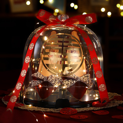 Wedding game pick-up props wedding shoe box with lock ferrule creative wedding blocking the door to trick the groom and groomsmen