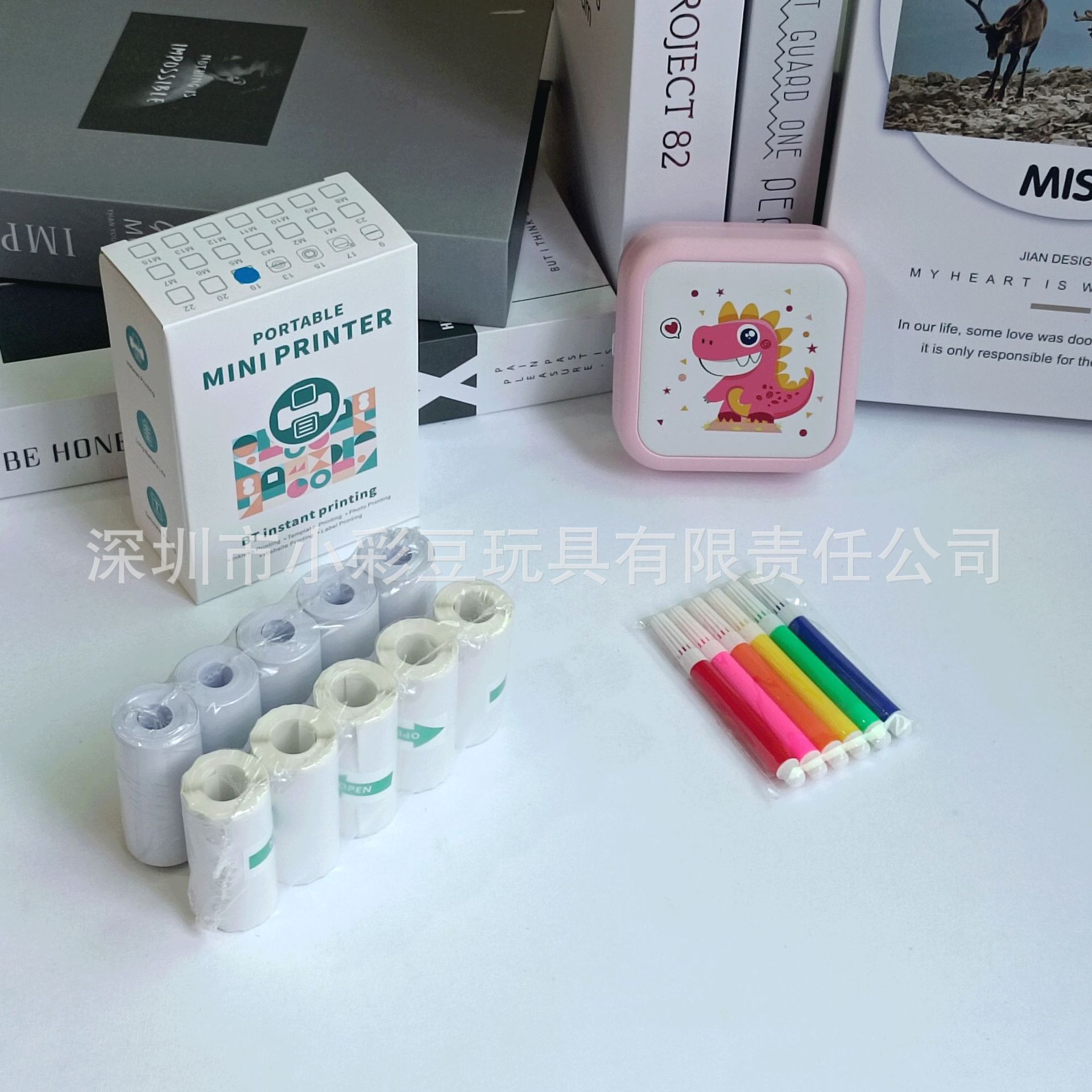 M3 공룡 파우더 + 감열지 5개 + 접착지 5개 + 컬러 펜