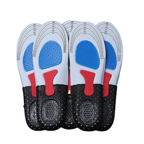 Men's sports insoles silicone latex shock-absorbing basketball men's running shoe insoles bulk non-deodorant deodorant absorbent sweat