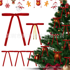 24個の国境を越えた起爆金ベルベットリボン蝶ネクタイクリスマス花輪蝶ネクタイプレゼント蝶ネクタイクリスマス