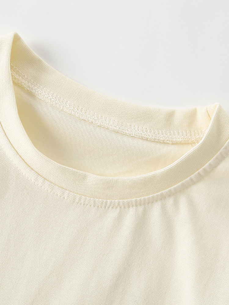 Malwee ropa para niñas estilo occidental verano nuevo estilo europeo y americano niños pequeños y medianos cuello redondo manga corta linda niña camiseta casual