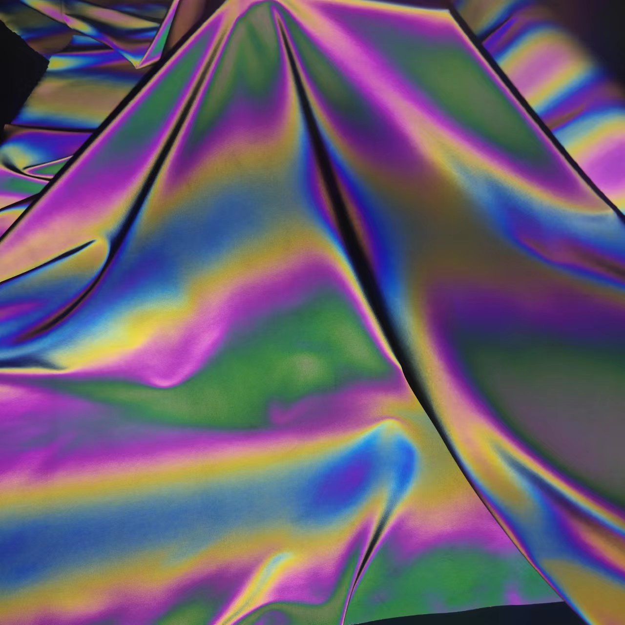 스트립 색상 반사 스트레치 천