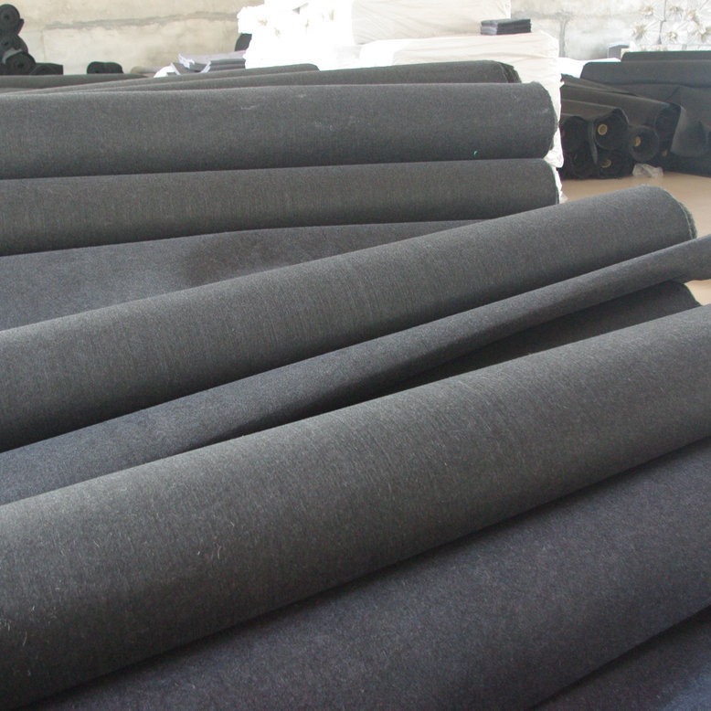 供应耐磨工业化纤毛毡  黑色 白色 灰色Y