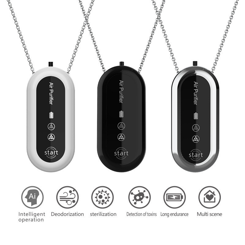 Source Mini Air Purifier Portable Neck Hanging Necklace Air Purifier Air Purifier