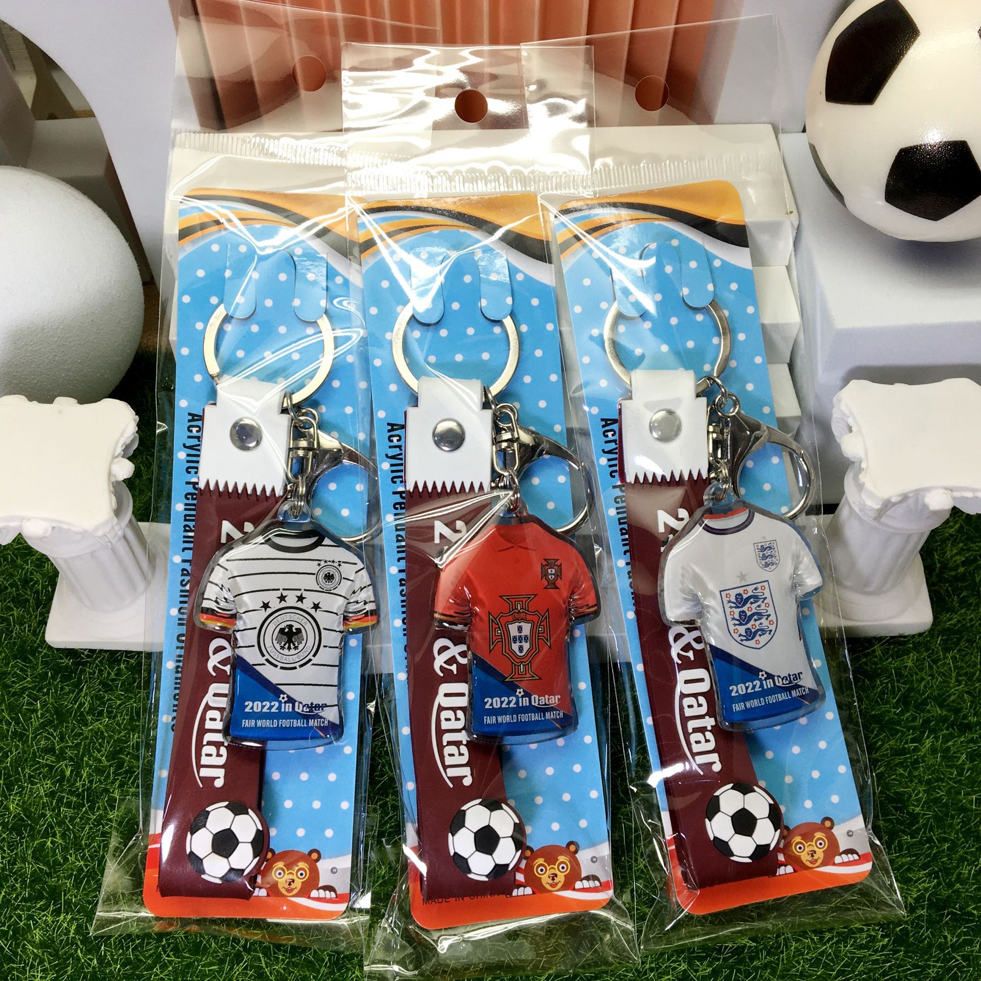 2022足球32强球队T恤+皮绳纸卡包装-2