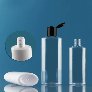 塑料包装定制 100ml 200ml乳液身体乳塑料瓶空瓶 PET吹塑透明扁瓶