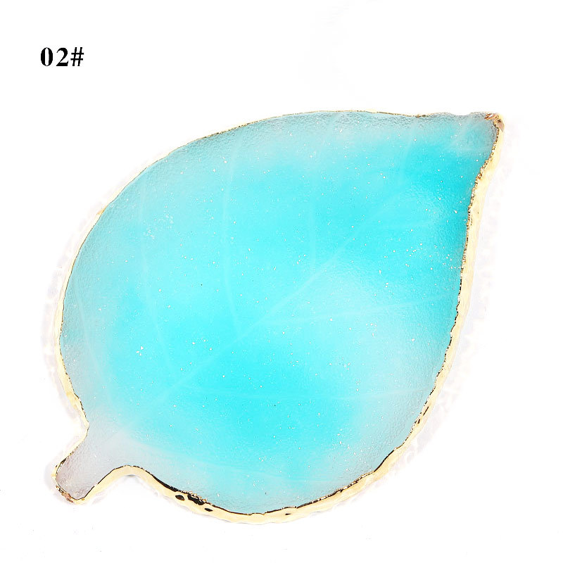 Transfronteriza belleza paleta resina ágata decoración dorada paleta pintada herramientas de tablero de exhibición de uñas al por mayor