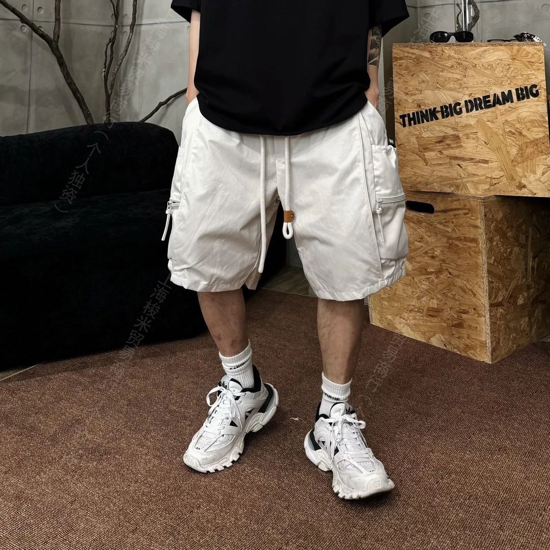 Cross-Border Spring and Summer Fashion Casual Workwear Multi-Pocket Shorts Granny Gray Army Green Purple Navy Blue in Stock