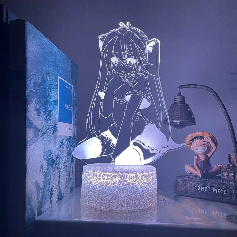 Hiksin Mikuto периметр 3D ночной свет спальня украшения светодиодные ночные украшения атмосфера настольная лампа мальчик подарок на день рождения