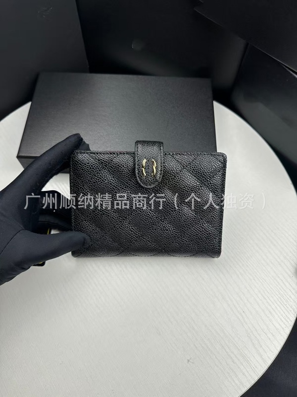 真皮小香爆款护照夹2025新款CF护照夹真皮鱼子酱钱包卡包多功能|undefined