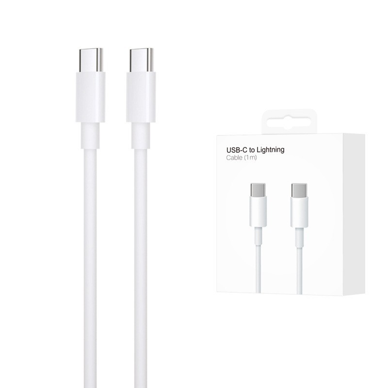 Cargador Rápido con Certificación 3C, Protocolo PD de 20W, Compatible con iPhone 15, Cable de Datos Tipo-C, Cabezal de Carga