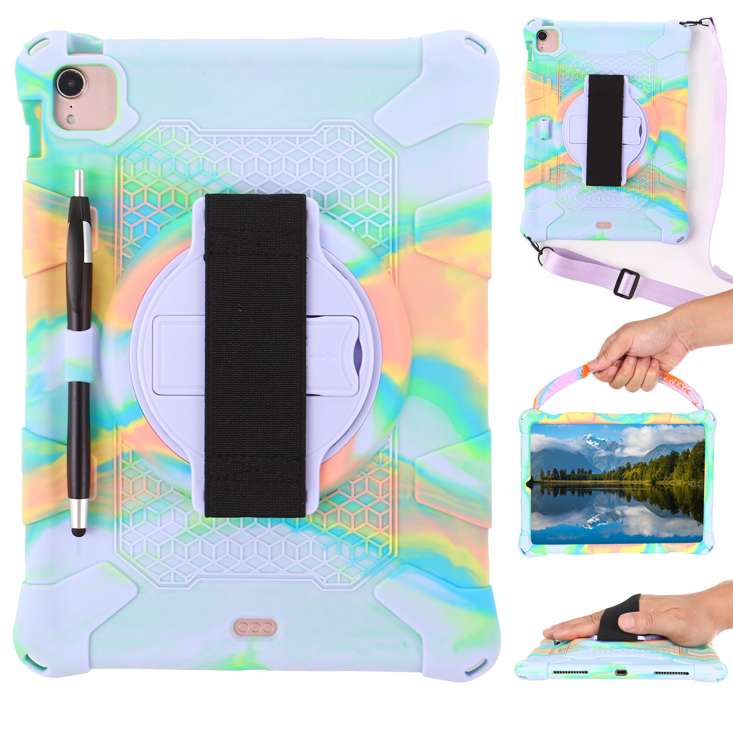 Suitable for millet pad5 flat set 5pro pen slot oppo PAD 11 inch bracket silicone all-inclusive protective case