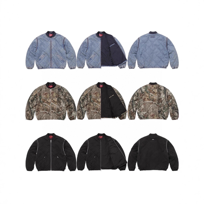 Sup Detachable Zipper Sleeve Flight Jacket Vest Two-In-One Cotton Jacket Sleeve Quilted Bo