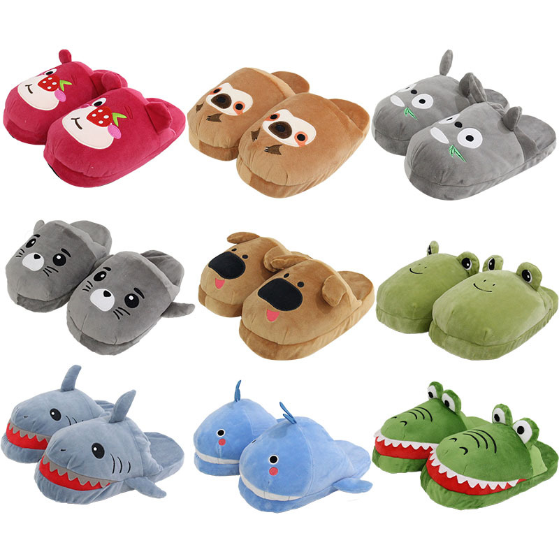 cartoon plush slippers