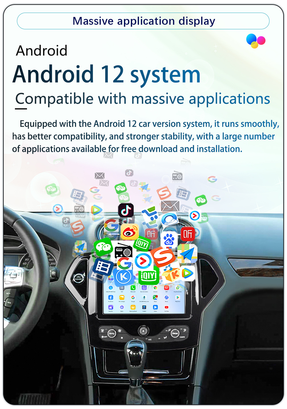 Suitable for 2007-2012 Mondeo, Original Car Style Modified Car Central Control Navigation System