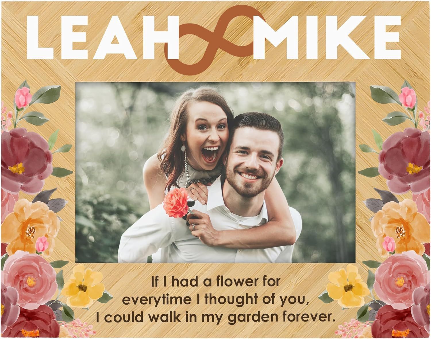 Marco DE FOTOS decorativo de madera boda signo-en mesa decoración marco de fotos foto familiar marco de fotos de madera