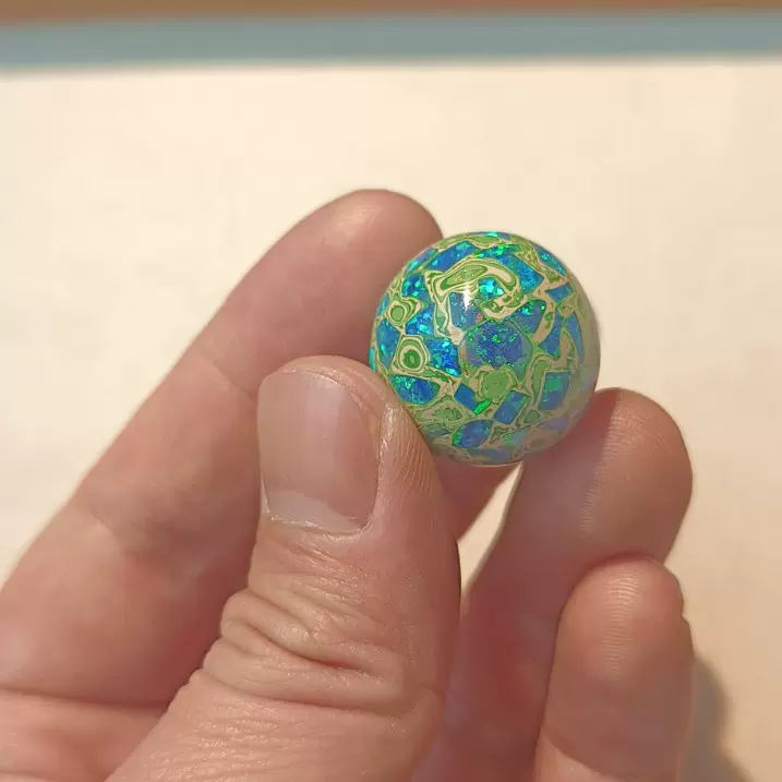 厂家直销有量有价直播货源非遗螺钿大漆珠20散珠镶嵌欧泊佛珠手串