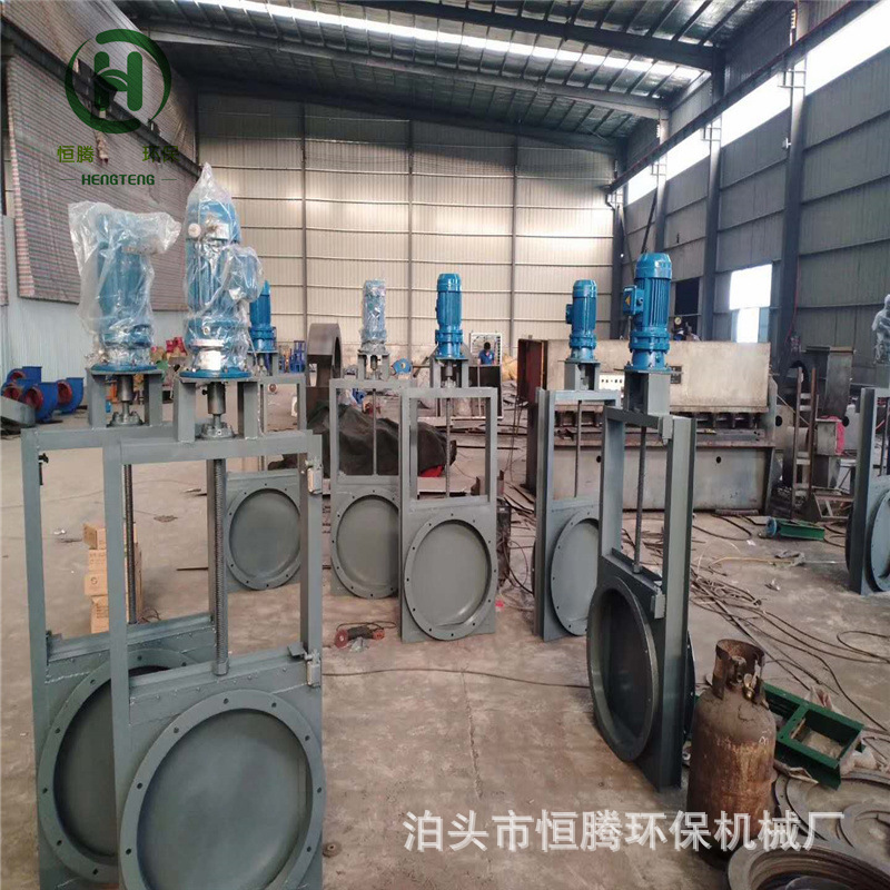 气动圆形插板阀高温插板门不锈钢焊接闸阀除尘器插板门全密封闸阀