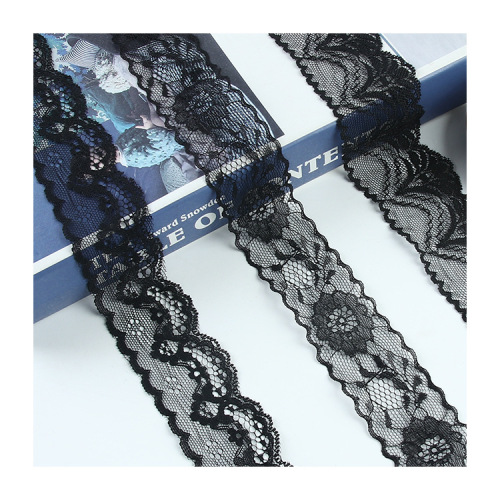 Black lace, nylon thin non-elastic lace, DIY handmade lace accessories manufacturer wholesale