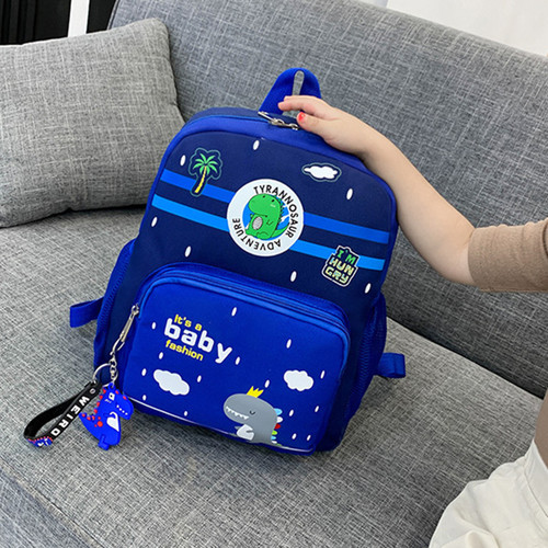 Kindergarten school bag wholesale cute little dinosaur print children's backpack male and female baby preschool small school bag