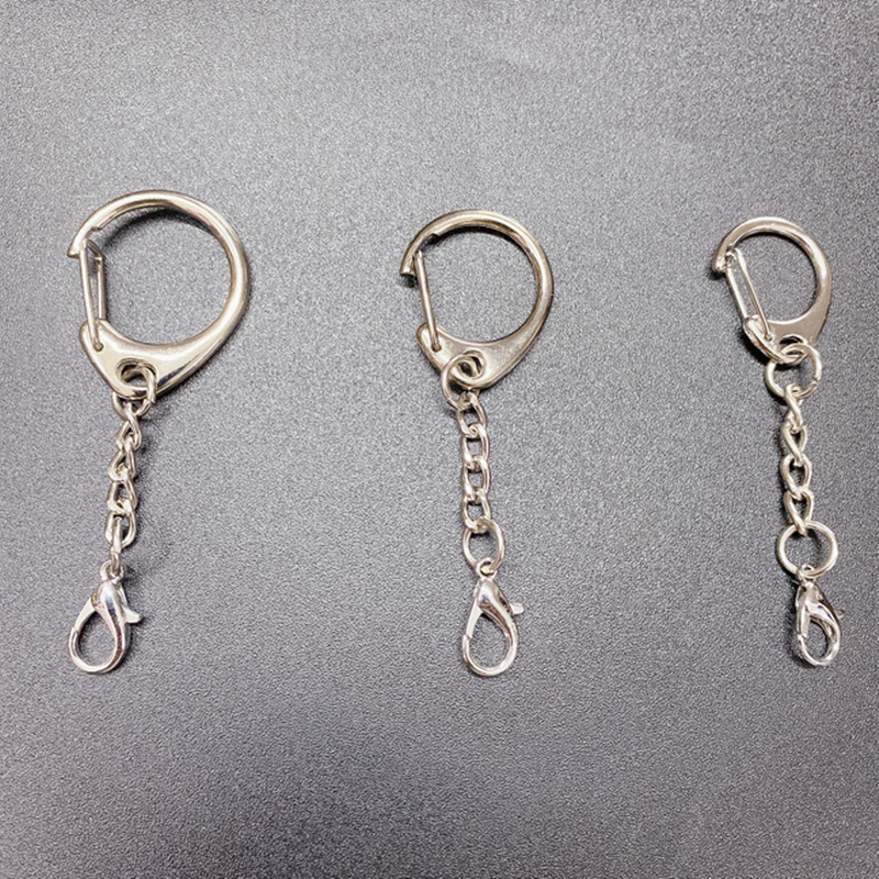 大きさcボタン8八字回転掛けキーホルダー亜鉛合金diy金属キーホルダー部品dボタンメーカー卸売り|undefined